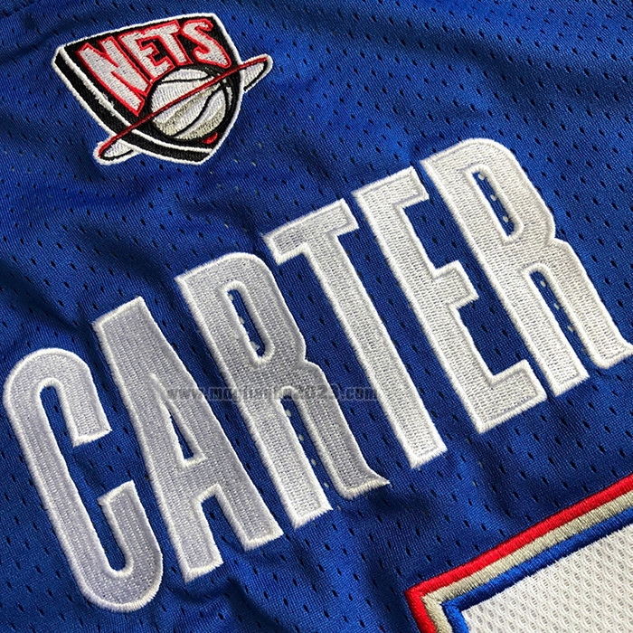 Maglia Vince Carter NO 15 Brooklyn Nets All Star 2005 Blu